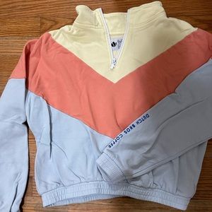 cropped 70s dutch brow crew neck